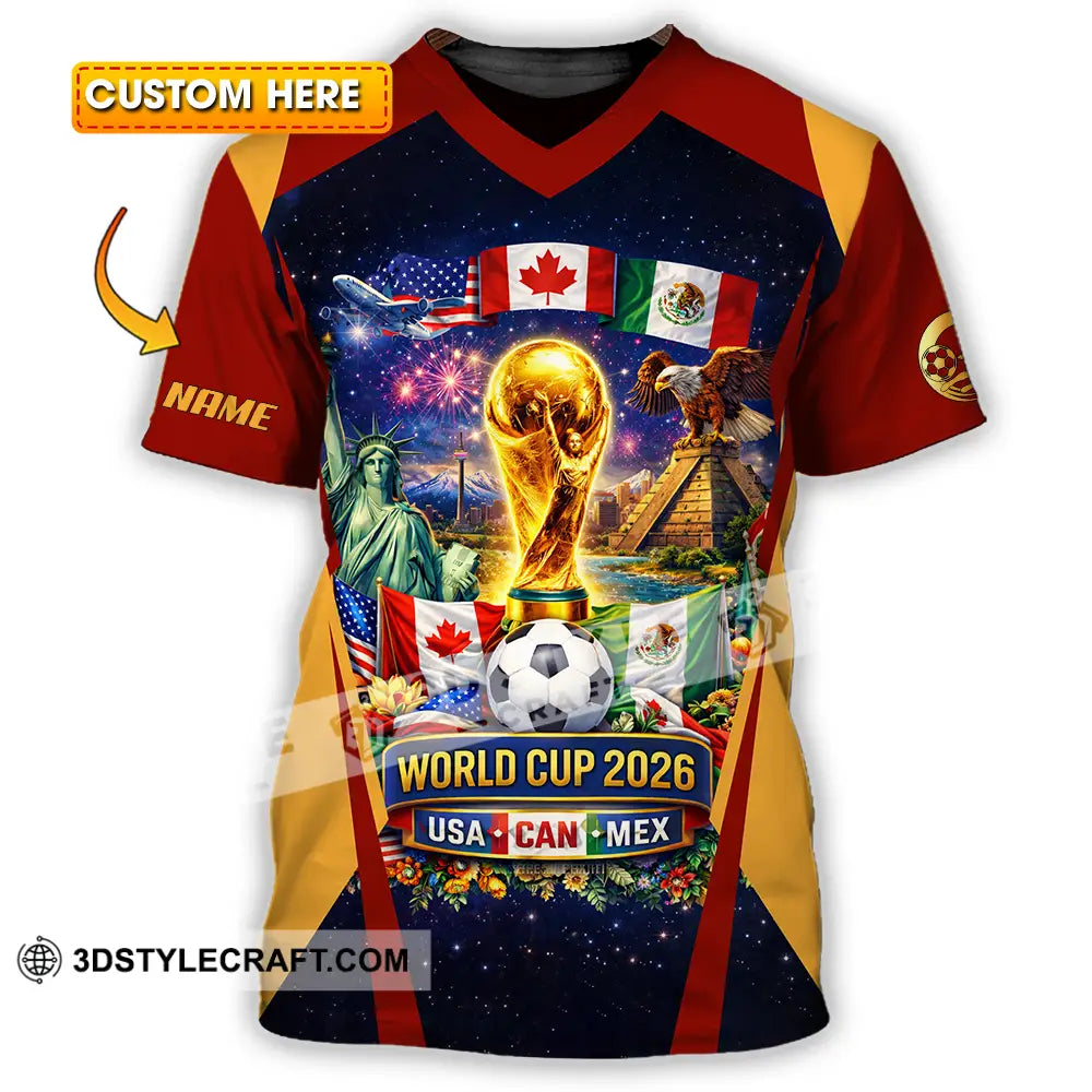 Unisex Shirt - Custom FIFA World Cup 2026 3D Shirt T-shirt