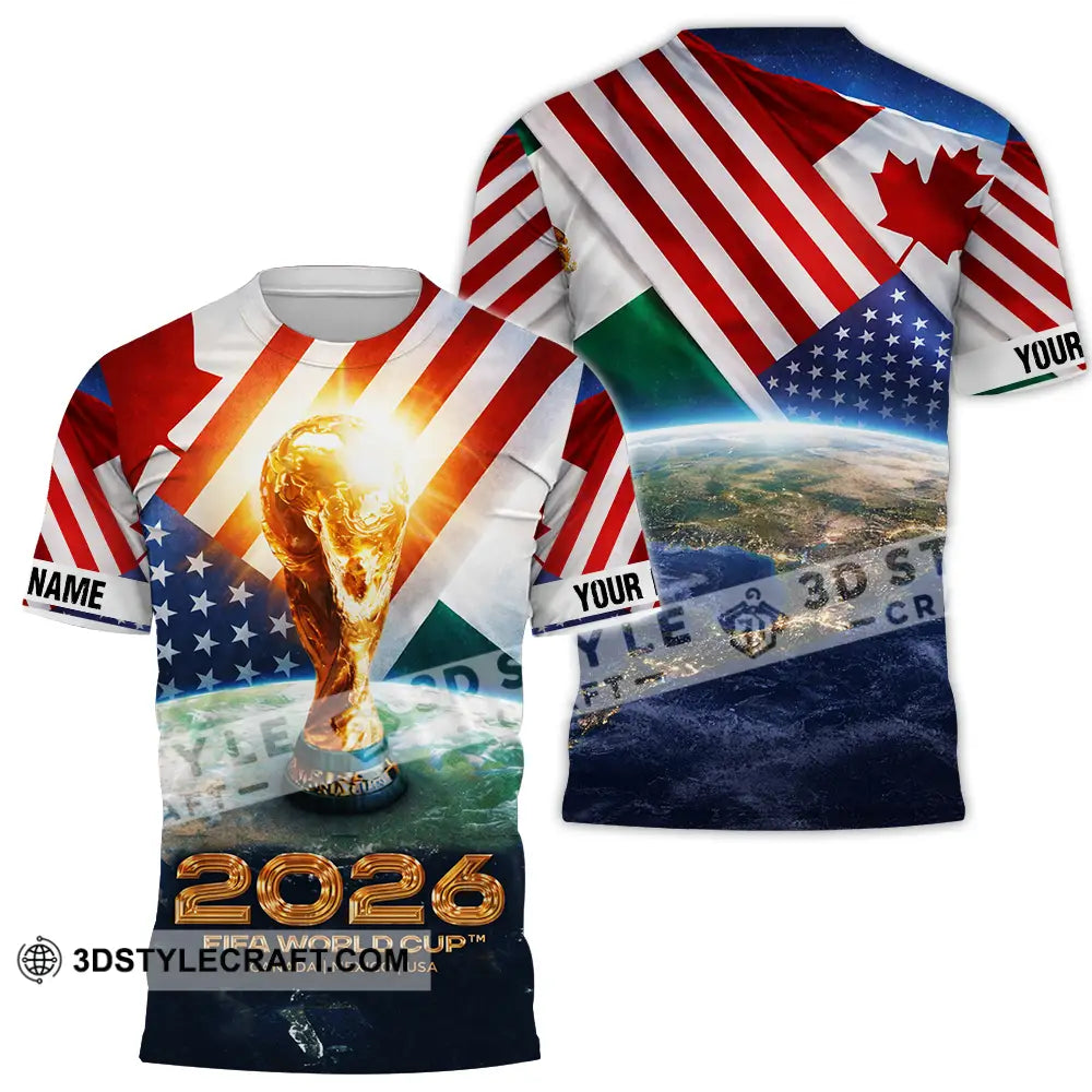 Unisex Shirt - Custom Fifa World Cup 2026 3D Shirt T-Shirt / S T-shirt