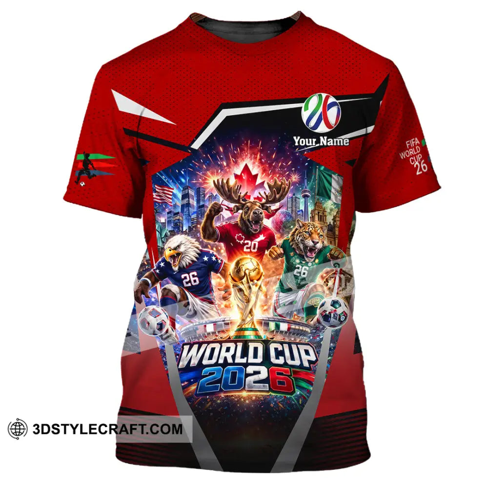 Unisex Shirt - Custom Fifa World Cup 2026 3D Shirt - T-Shirt / S - T-shirt