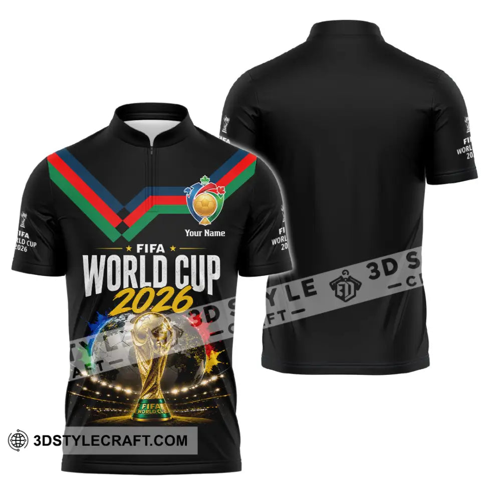 Unisex Shirt - Custom FIFA World Cup 2026 Shirt - Zipper Polo Shirt / S - T-shirt
