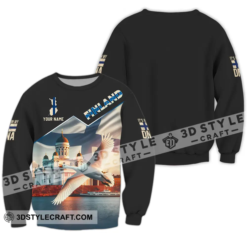 Unisex Shirt Custom Finland Shirt Long Sleeve / S T shirt