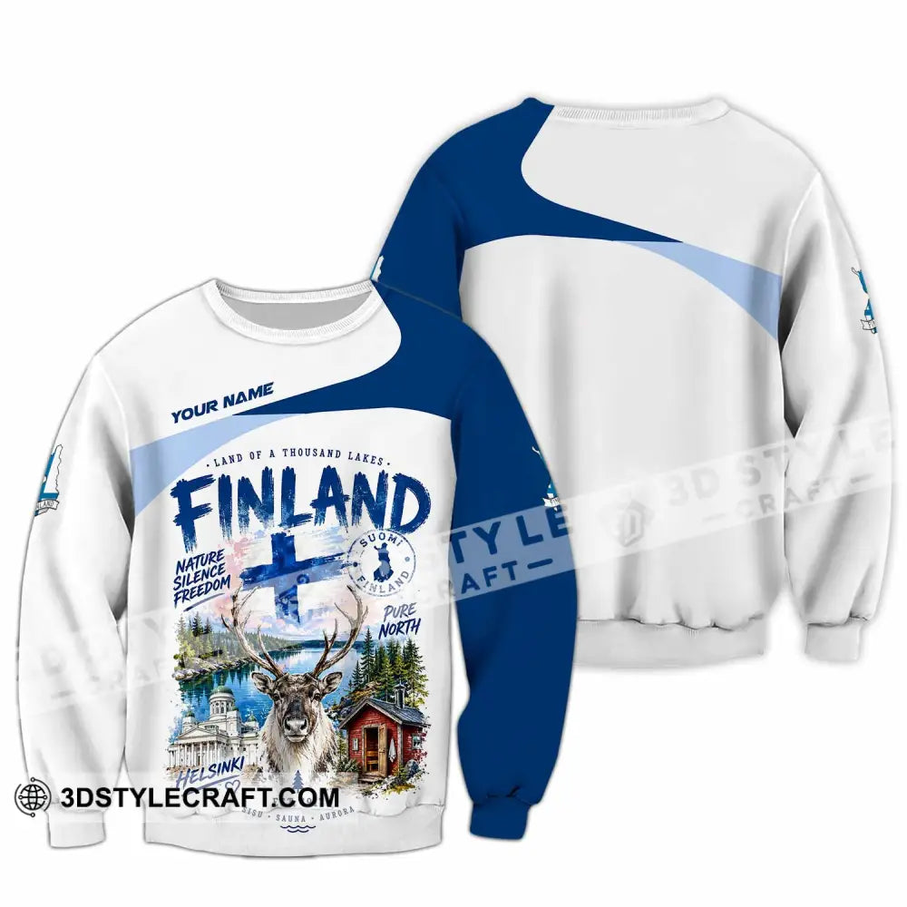 Unisex Shirt - Custom Finland Shirt - Long Sleeve / S - T-shirt