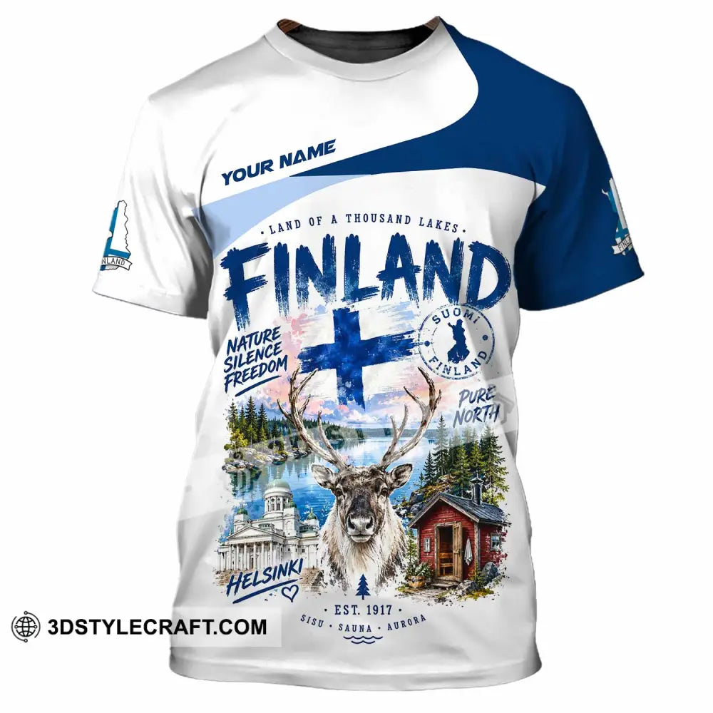 Unisex Shirt - Custom Finland Shirt - T-Shirt / S - T-shirt