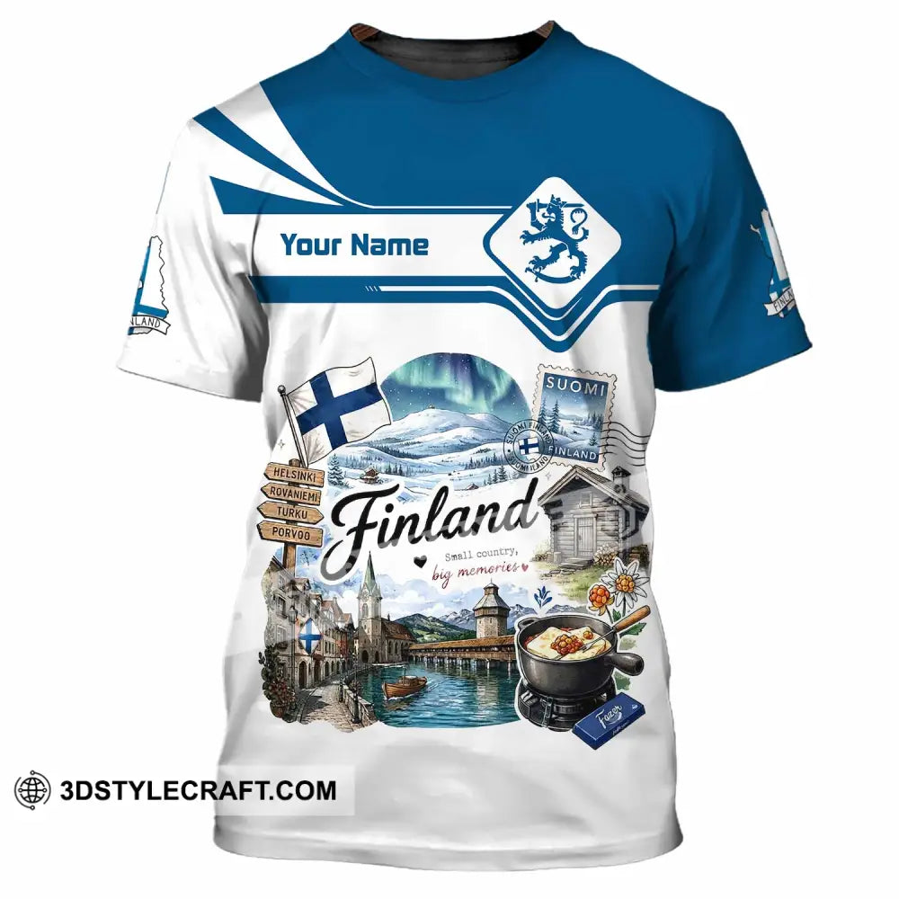 Unisex Shirt - Custom Finland Shirt - T-Shirt / S - T-shirt