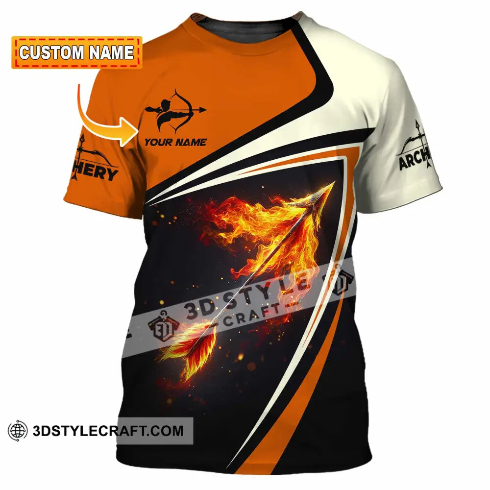 Unisex Shirt - Custom Fire Archery Lover Shirt T-shirt