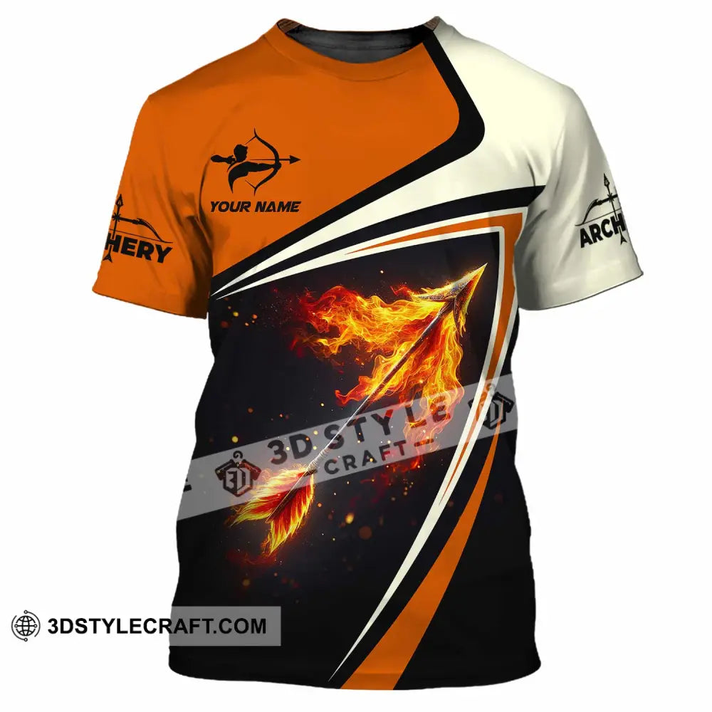 Unisex Shirt - Custom Fire Archery Lover Shirt T-Shirt / S T-shirt