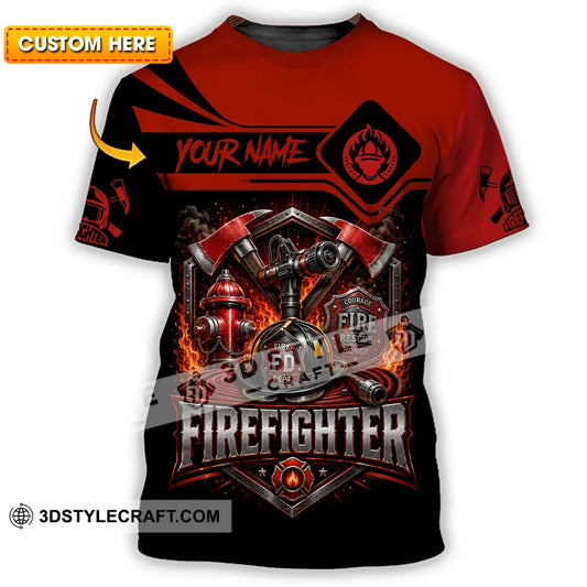 Unisex Shirt - Custom Fire Fighter Shirt - T-Shirt / S - T-shirt