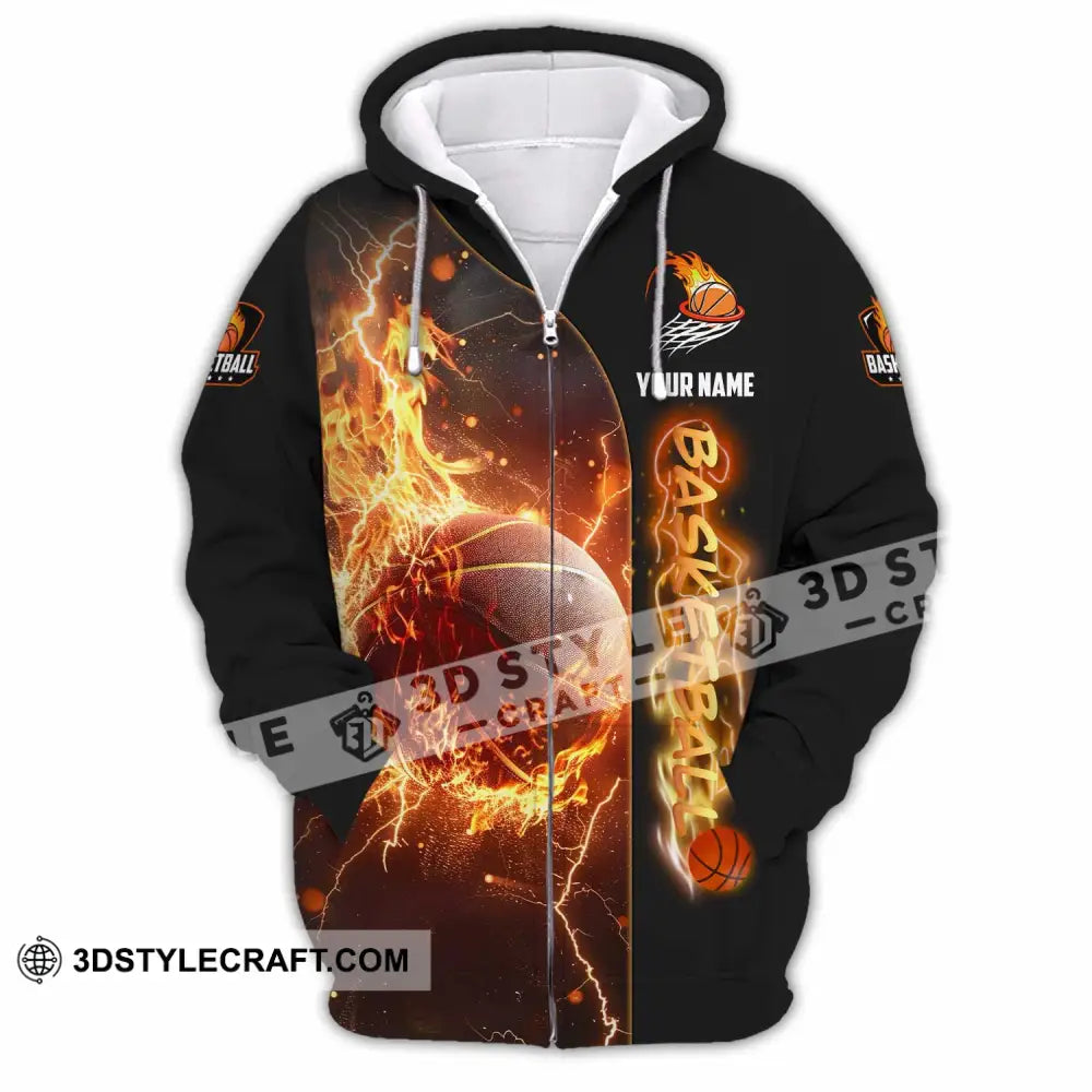 Unisex Shirt - Custom Shirt For Basketball Player Zipper Hoodie / S T-shirt