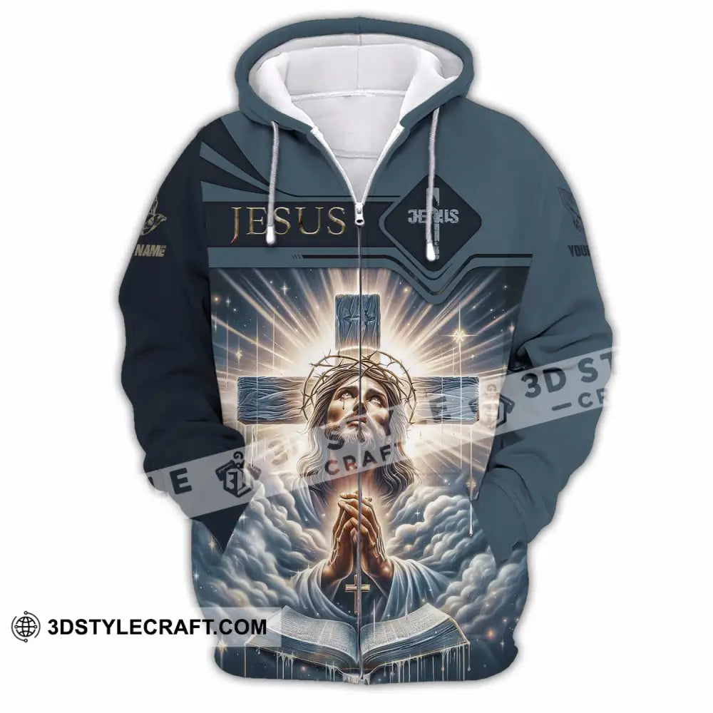 Unisex Shirt - Custom Shirt For Jesus Prayer Zipper Hoodie / S T-shirt