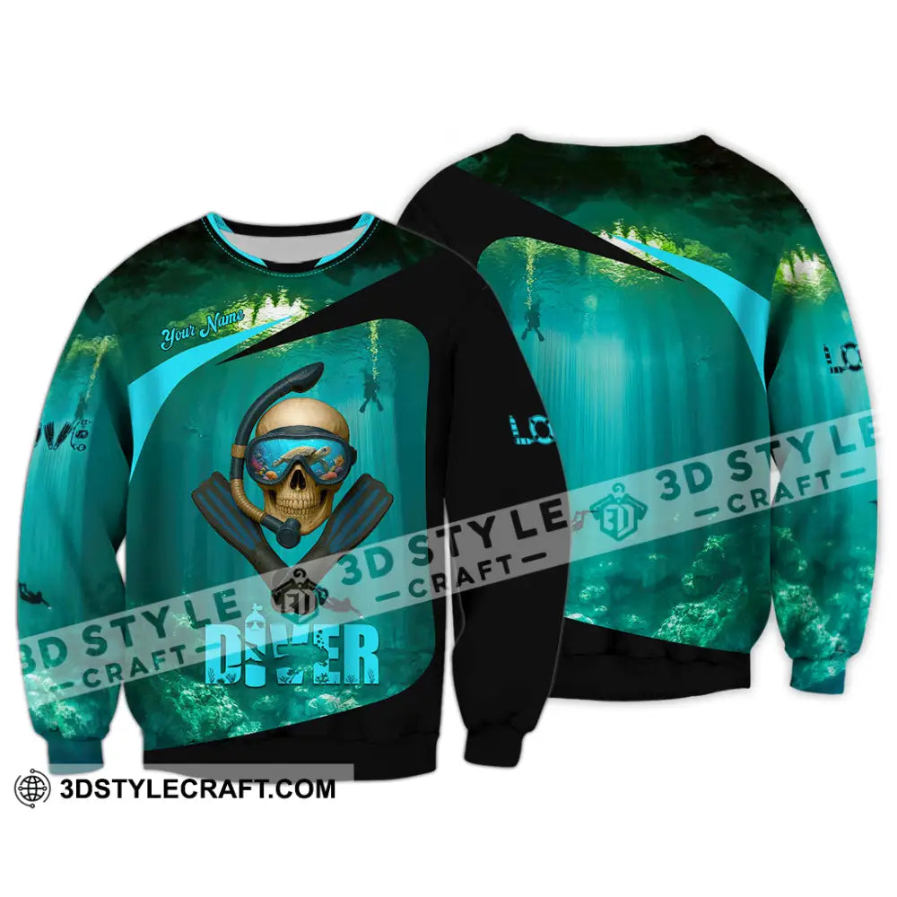 Unisex Shirt - Custom Shirt For Love Diver Long Sleeve / S T-shirt