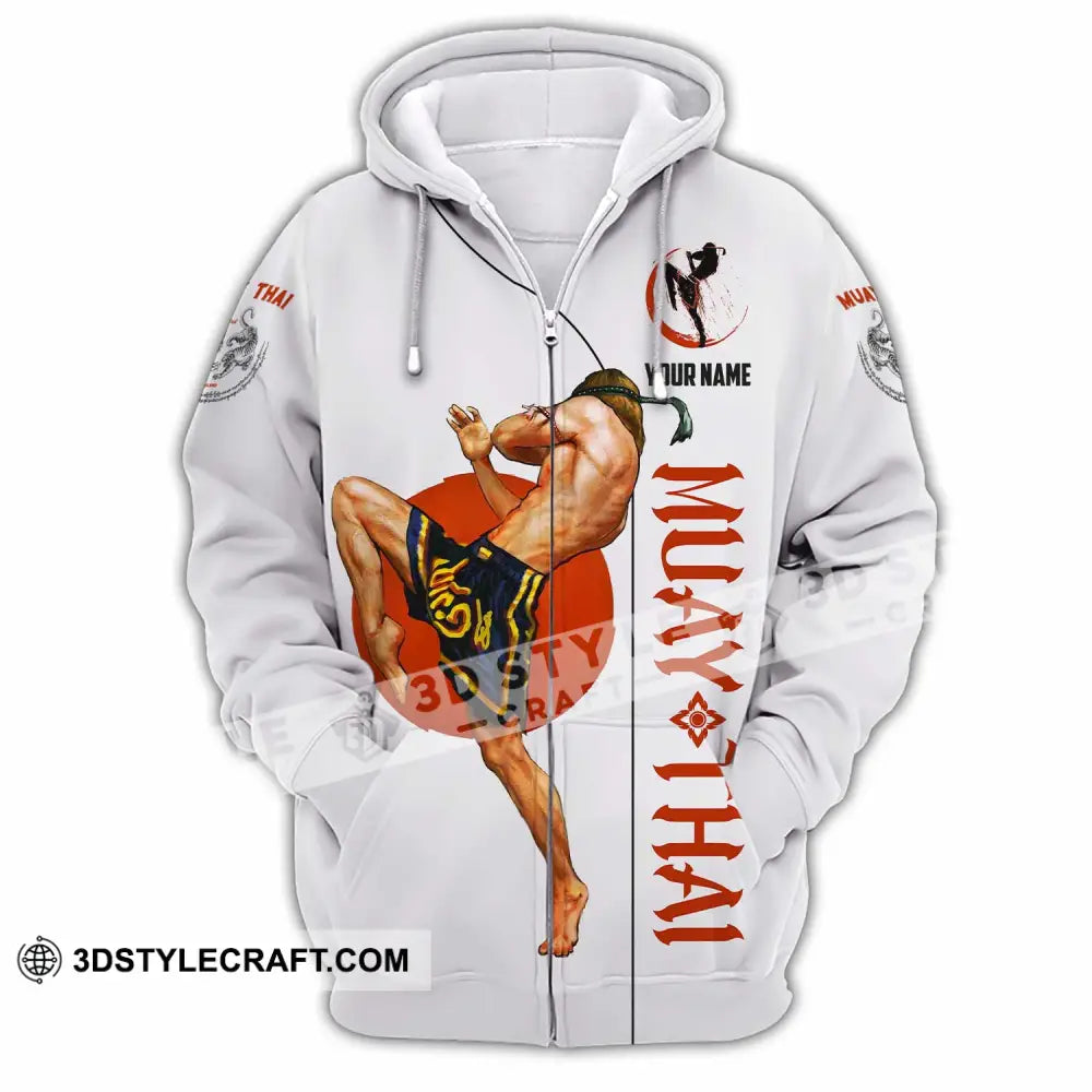Unisex Shirt - Custom Shirt For Muay Thai Lover Zipper Hoodie / S T-shirt