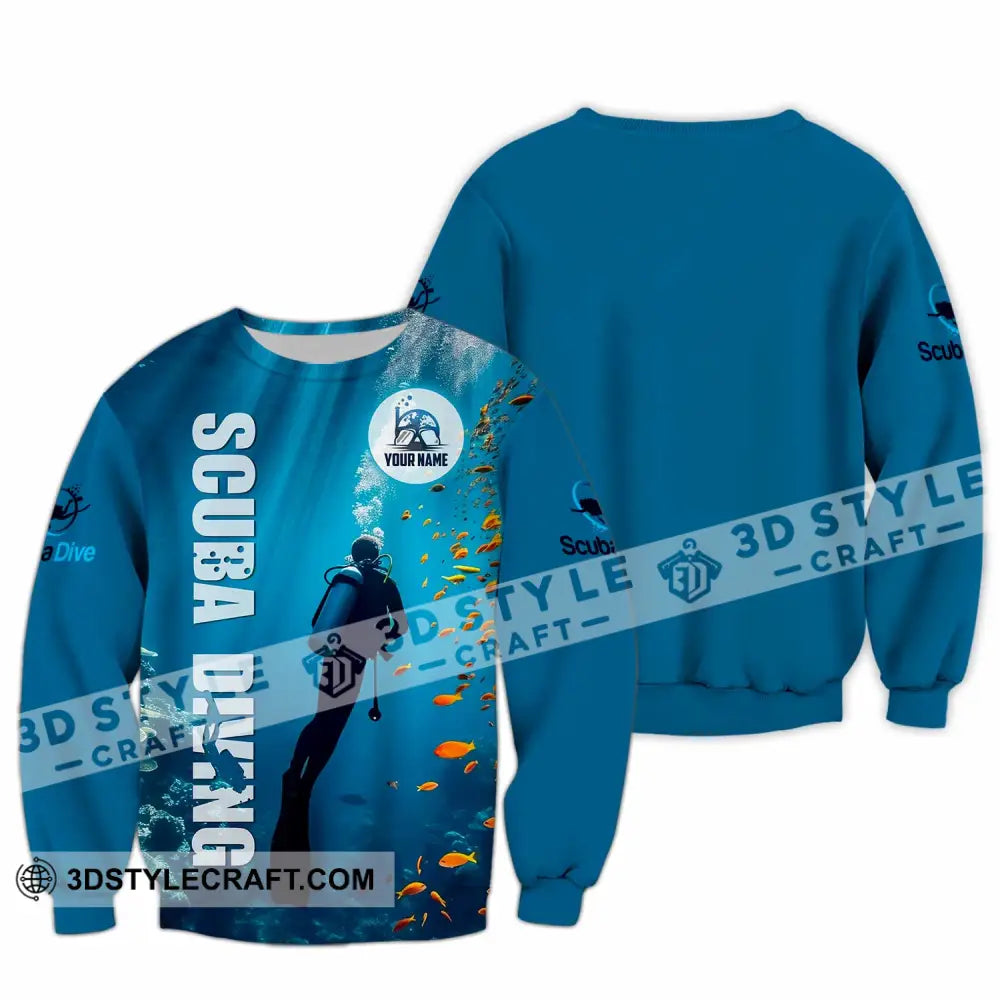 Unisex Shirt - Custom Shirt For Scuba Diving Player Long Sleeve / S T-shirt