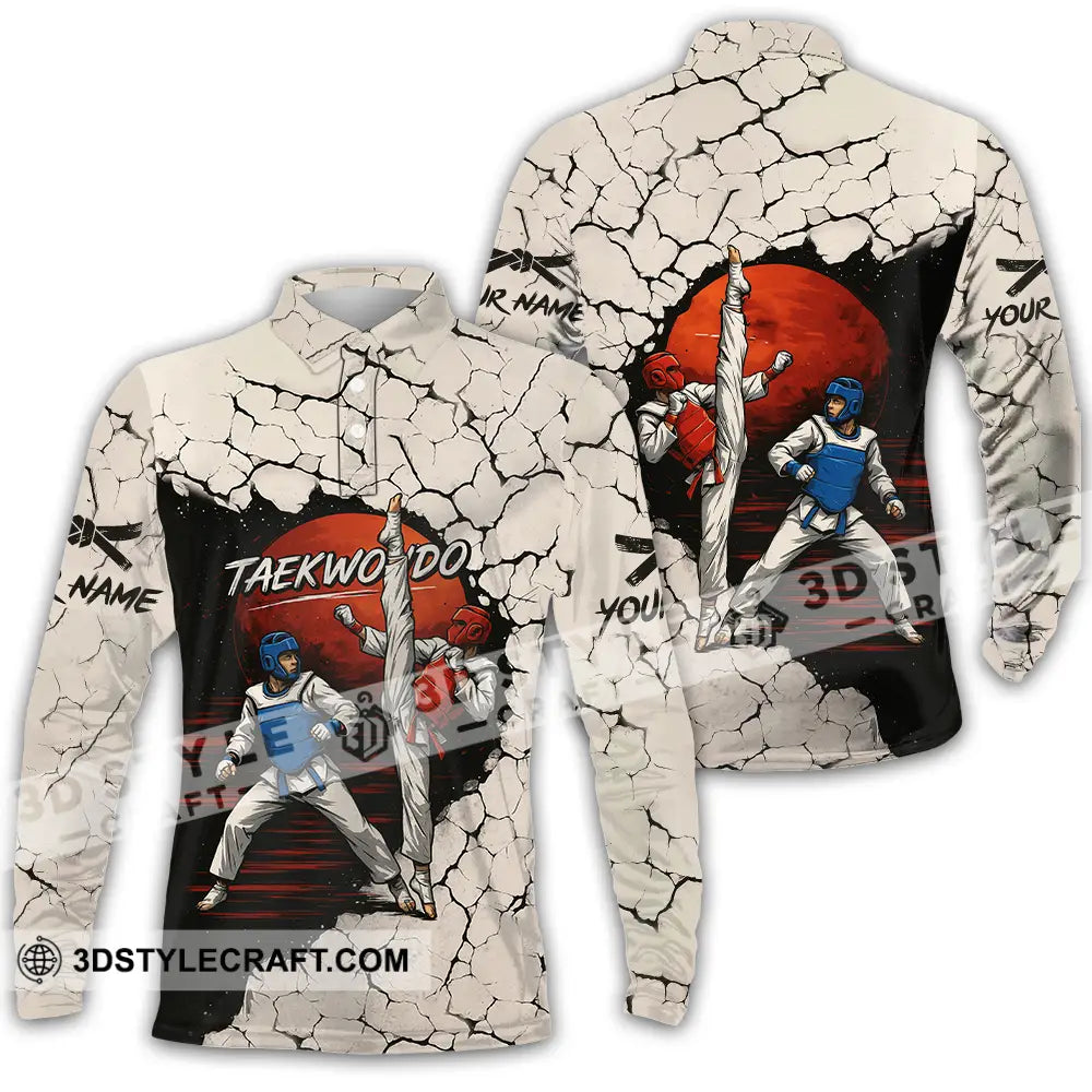 Unisex Shirt - Custom Shirt For Taekwondo Lover Long Sleeve Polo / S T-shirt