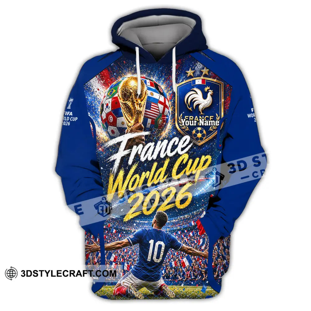 Unisex Shirt - Custom France World Cup 2026 Shirt - Hoodie / S - T-shirt