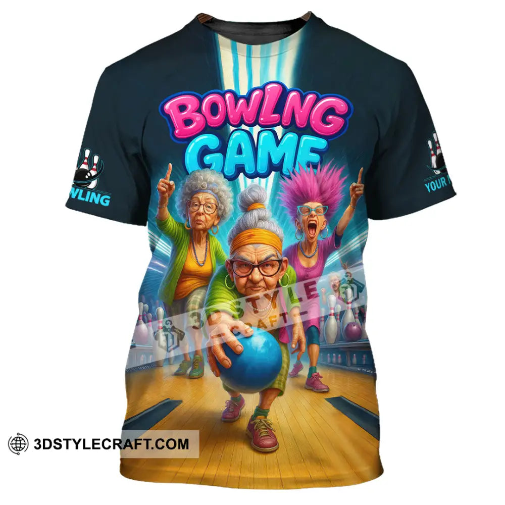Unisex Shirt - Custom Funny Bowling Game Shirt T-Shirt / S T-shirt