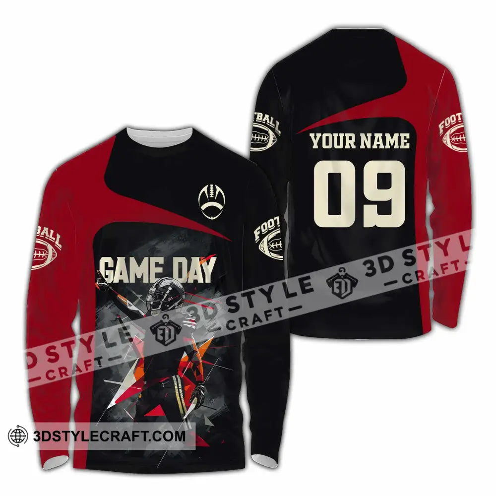 Unisex Shirt - Custom Gameday Football Shirt Long Sleeve Shirt / S T-shirt