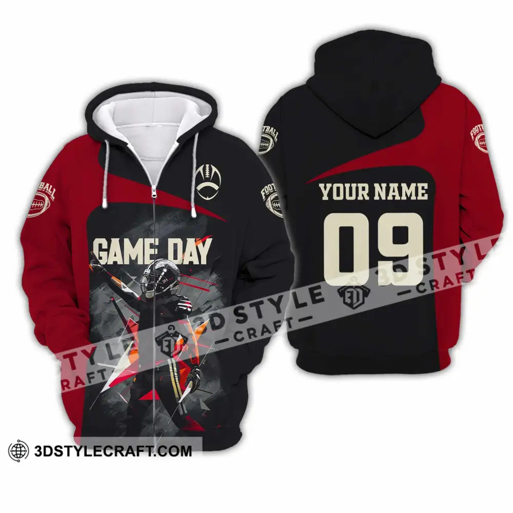 Unisex Shirt - Custom Gameday Football Shirt Zipper Hoodie / S T-shirt