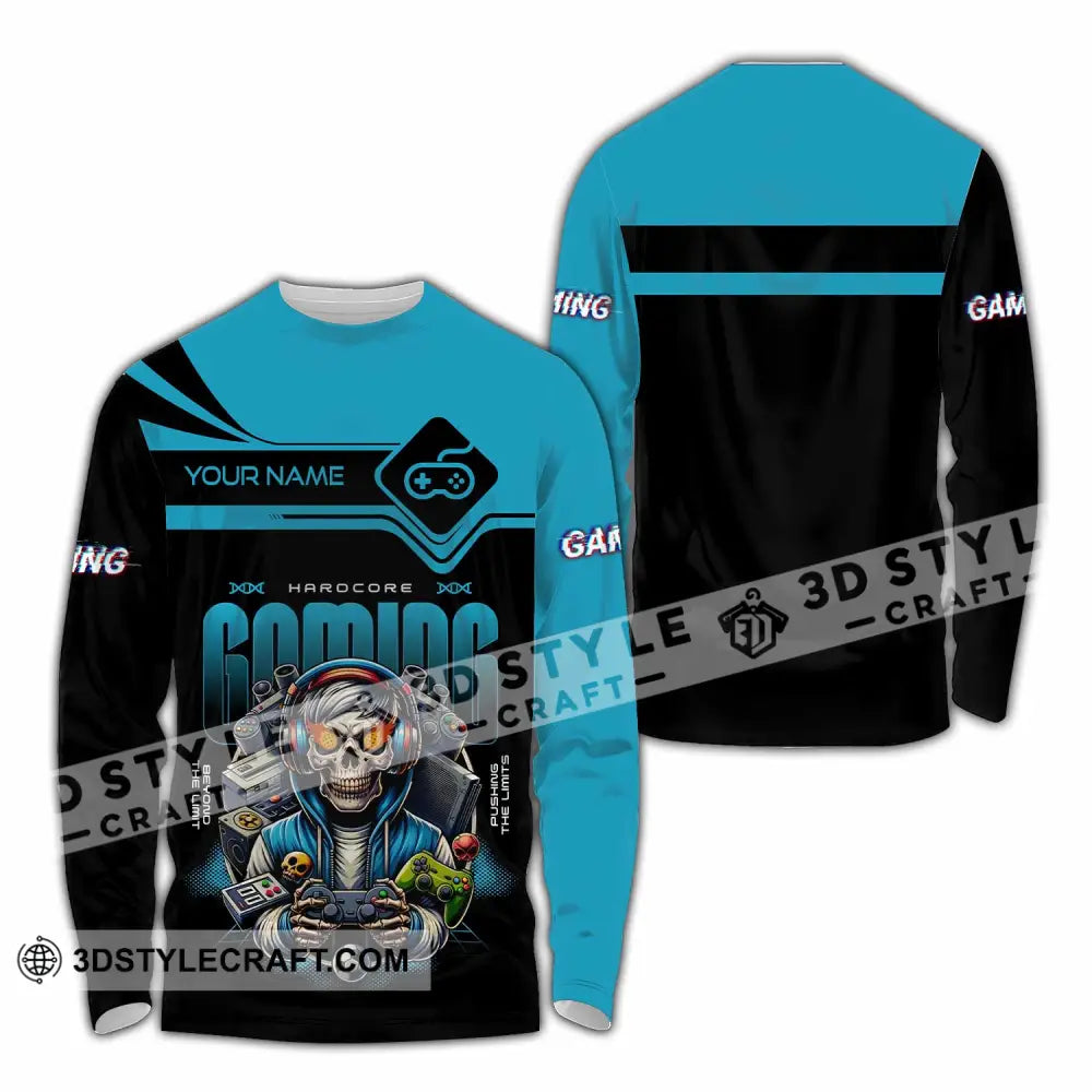 Unisex Shirt - Custom Gaming Lover Shirt Long Sleeve Shirt / S T-shirt