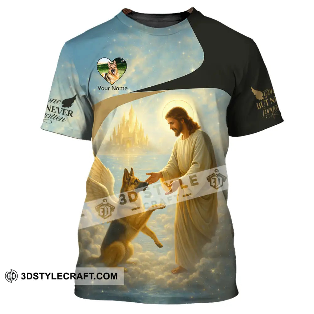 Unisex Shirt - Custom German Shepherd Gone But Never Forgotten Shirt T-Shirt / S T-shirt