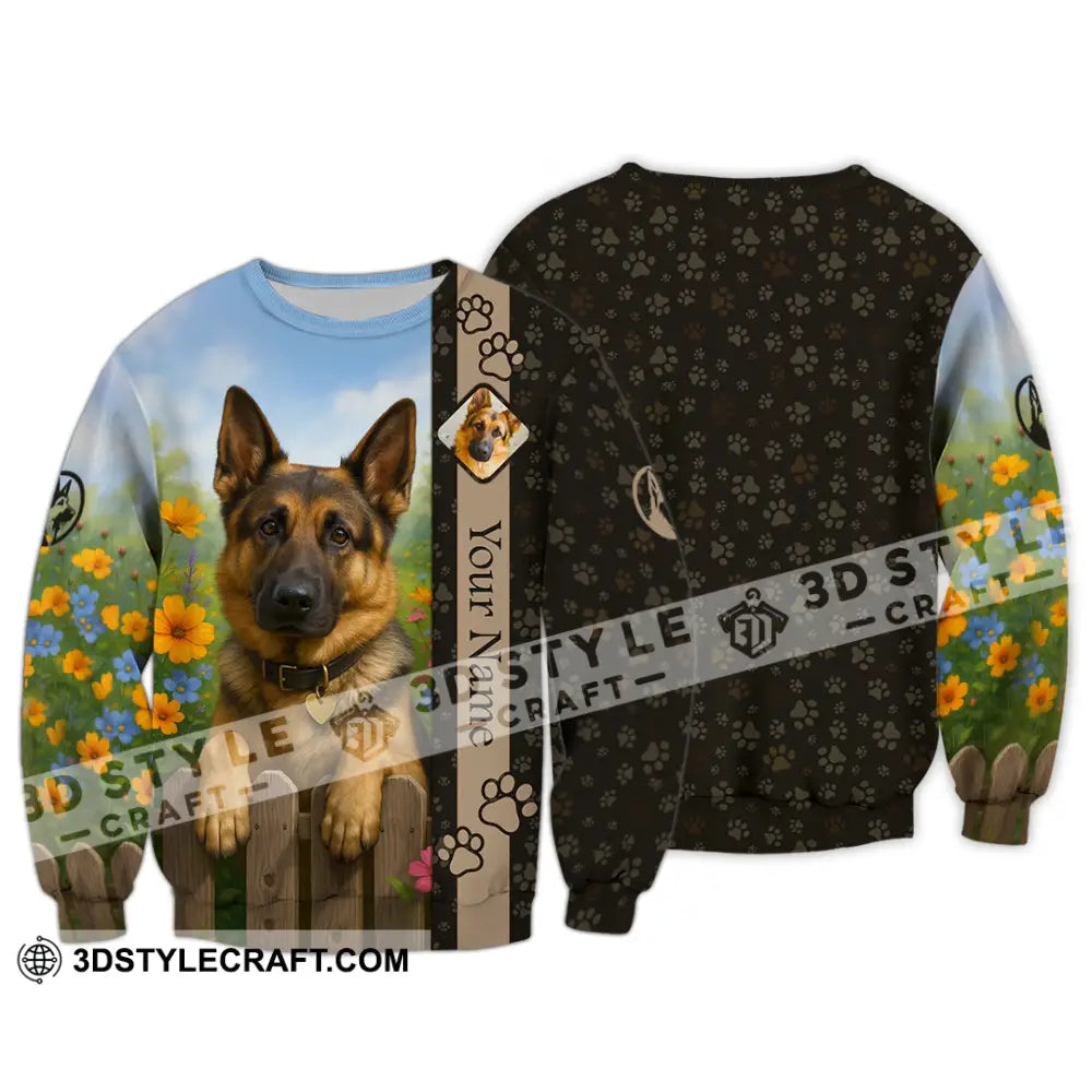Unisex Shirt - Custom German Shepherd Shirt Long Sleeve / S T-shirt