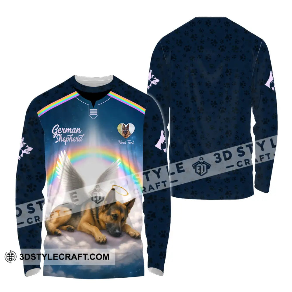 Unisex Shirt - Custom German Shepherd Shirt Long Sleeve Shirt / S T-shirt
