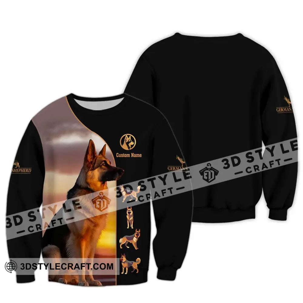 Unisex Shirt - Custom German Shepherd Shirt Long Sleeve / S T-shirt
