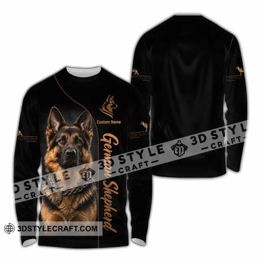 Unisex Shirt - Custom German Shepherds Shirt - Long Sleeve Shirt / S - T-shirt
