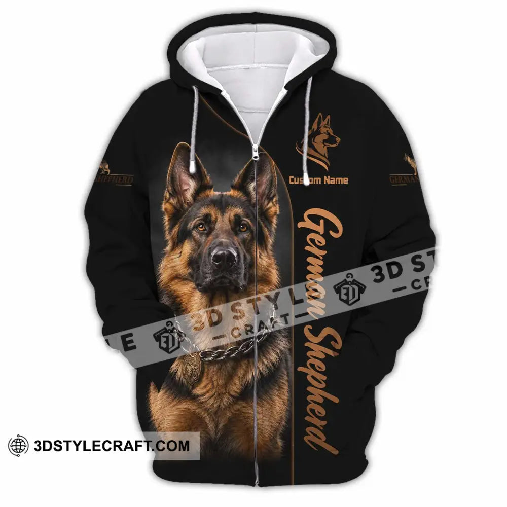 Unisex Shirt - Custom German Shepherds Shirt - Zipper Hoodie / S - T-shirt
