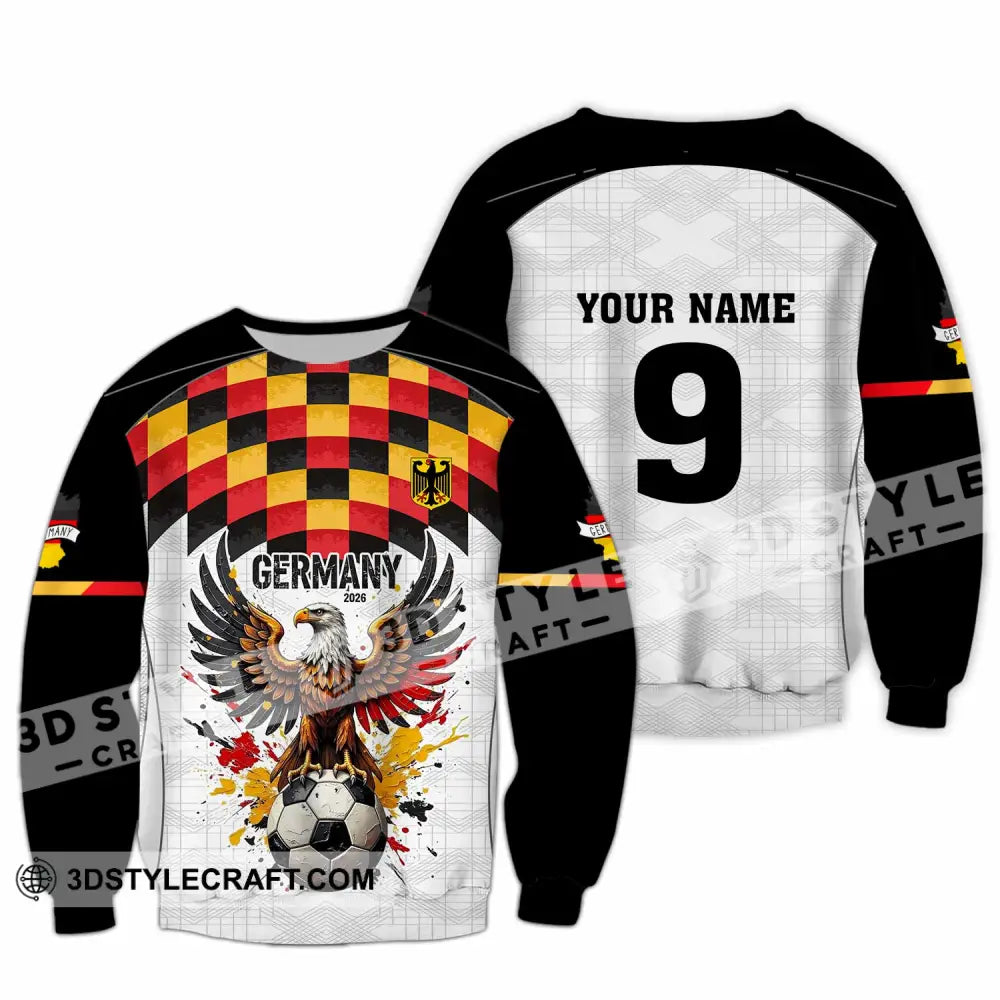 Unisex Shirt - Custom Germany 3D Shirt Long Sleeve / S T-shirt