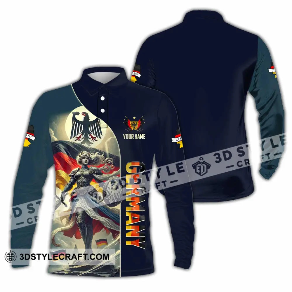 Unisex Shirt - Custom Germany Shirt Long Sleeve Polo / S T-shirt
