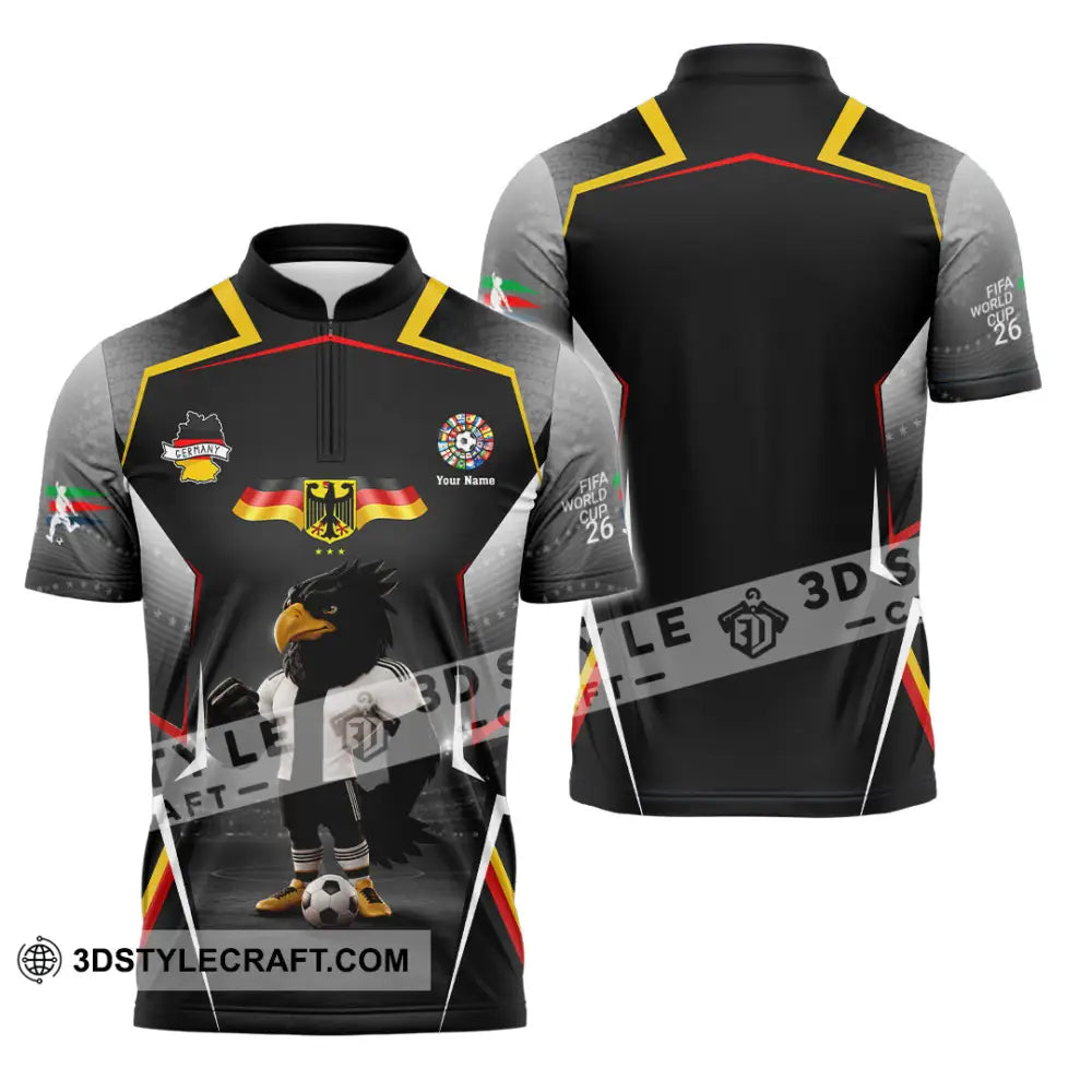 Unisex Shirt - Custom Germany World Cup 2026 Shirt - Zipper Polo Shirt / S - T-shirt