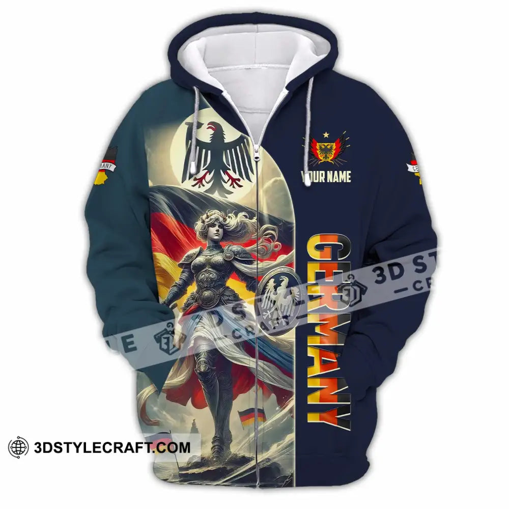 Unisex Shirt - Custom Germany Shirt Zipper Hoodie / S T-shirt
