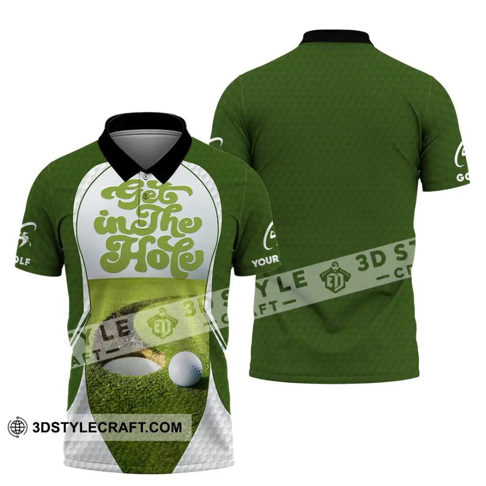 Unisex Shirt - Custom Get In The Hole Golf Shirt Polo Shirt / S T-shirt