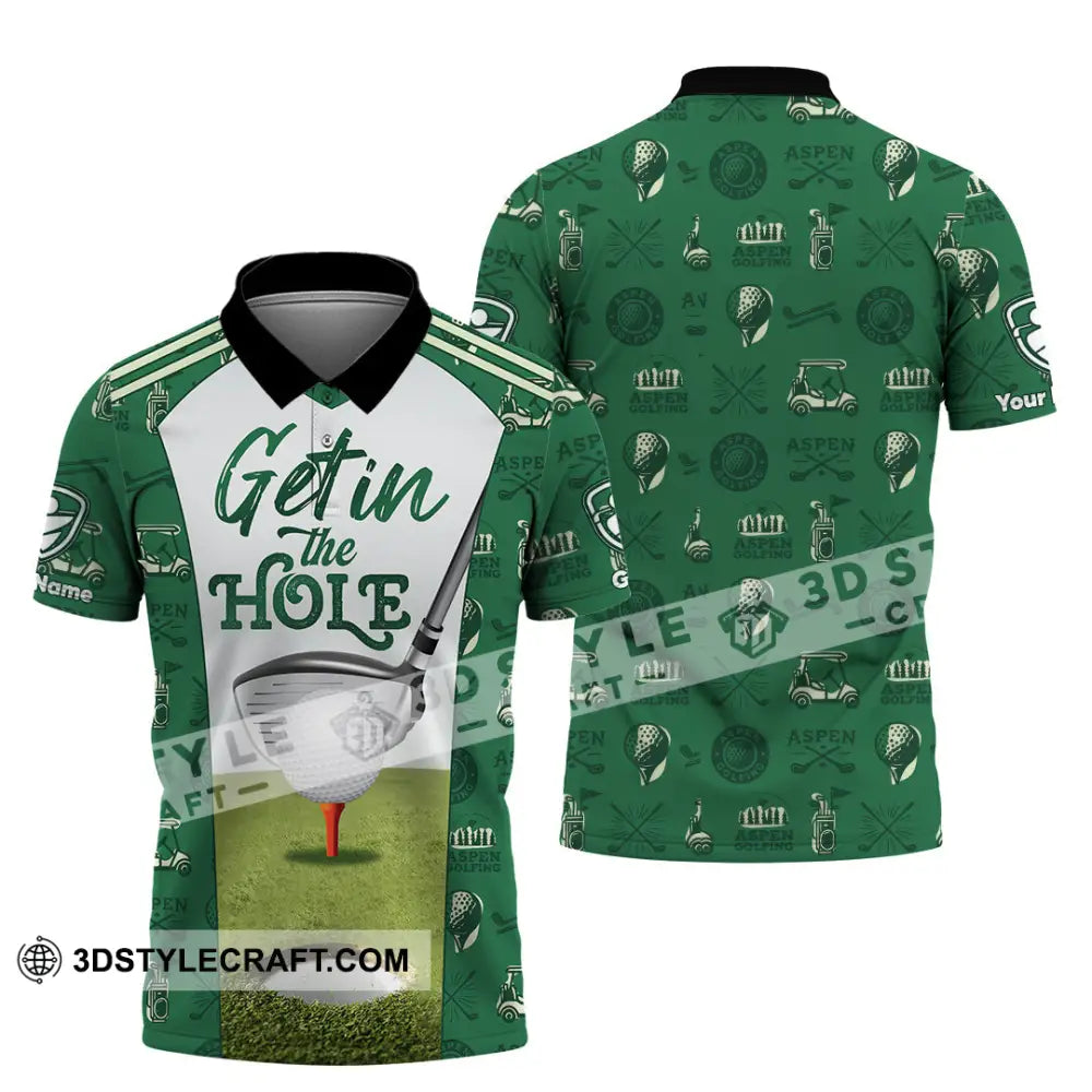 Unisex Shirt - Custom Get In The Hole Golf Shirt Polo Shirt / S T-shirt