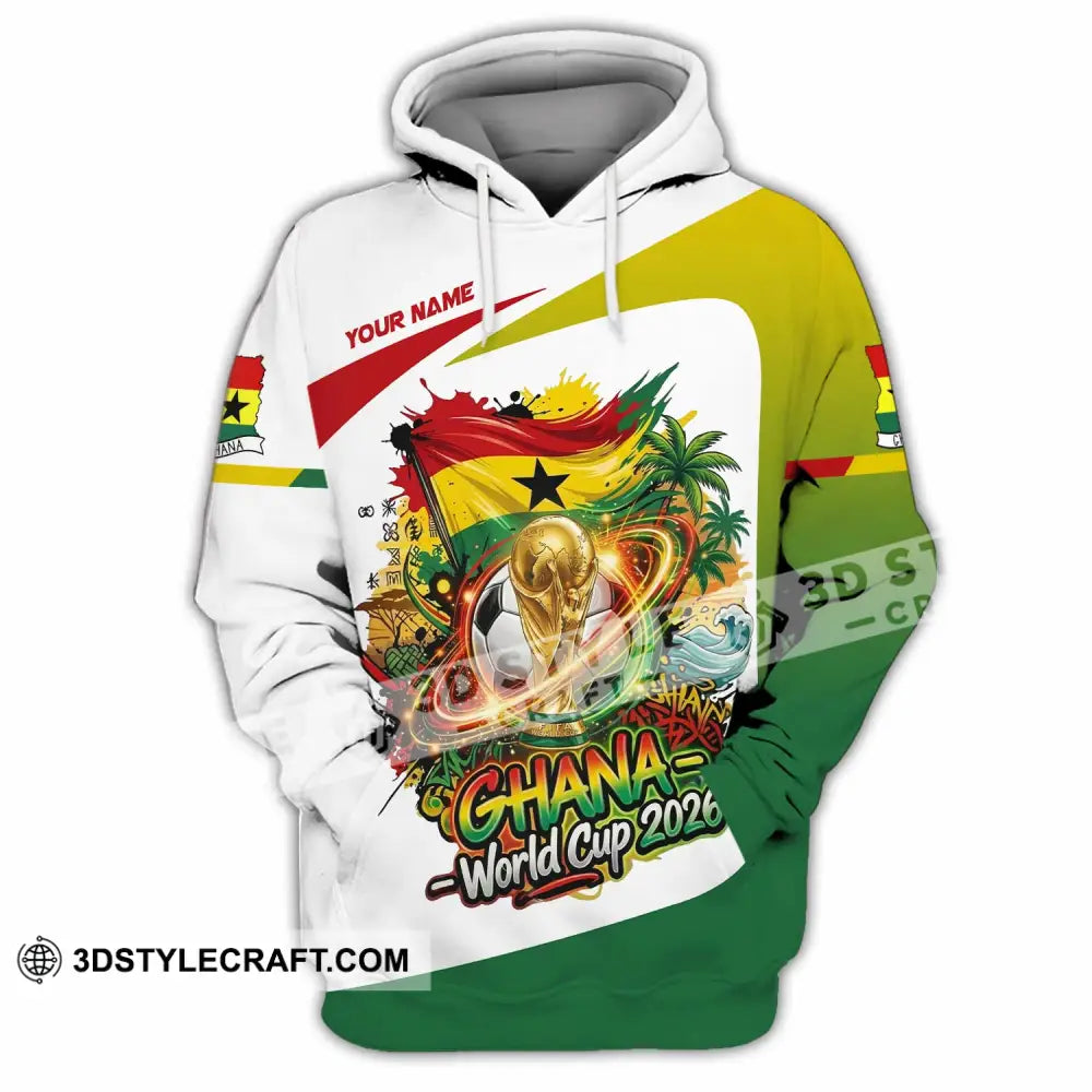 Unisex Shirt - Custom Ghana World Cup 2026 3D Shirt Hoodie / S T-shirt