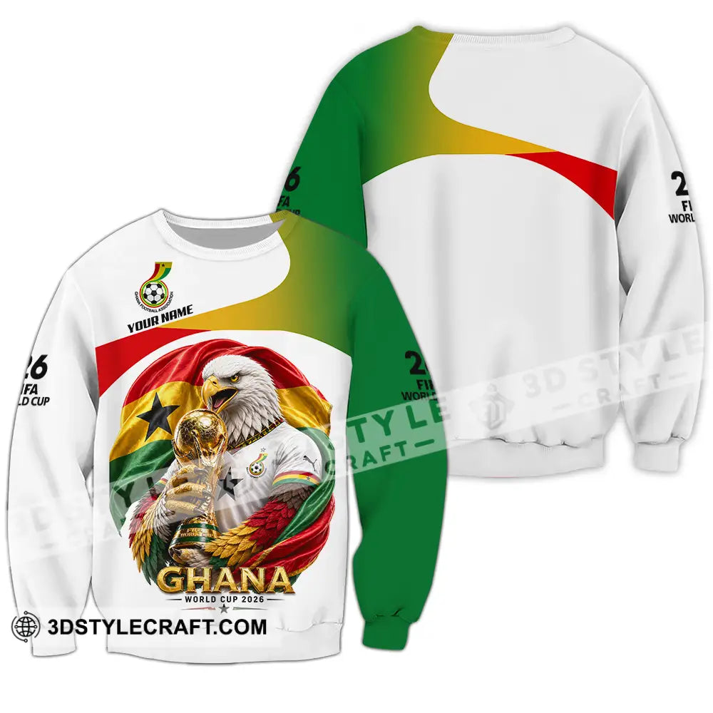 Unisex Shirt - Custom Ghana World Cup 2026 3D Shirt - Long Sleeve / S - T-shirt