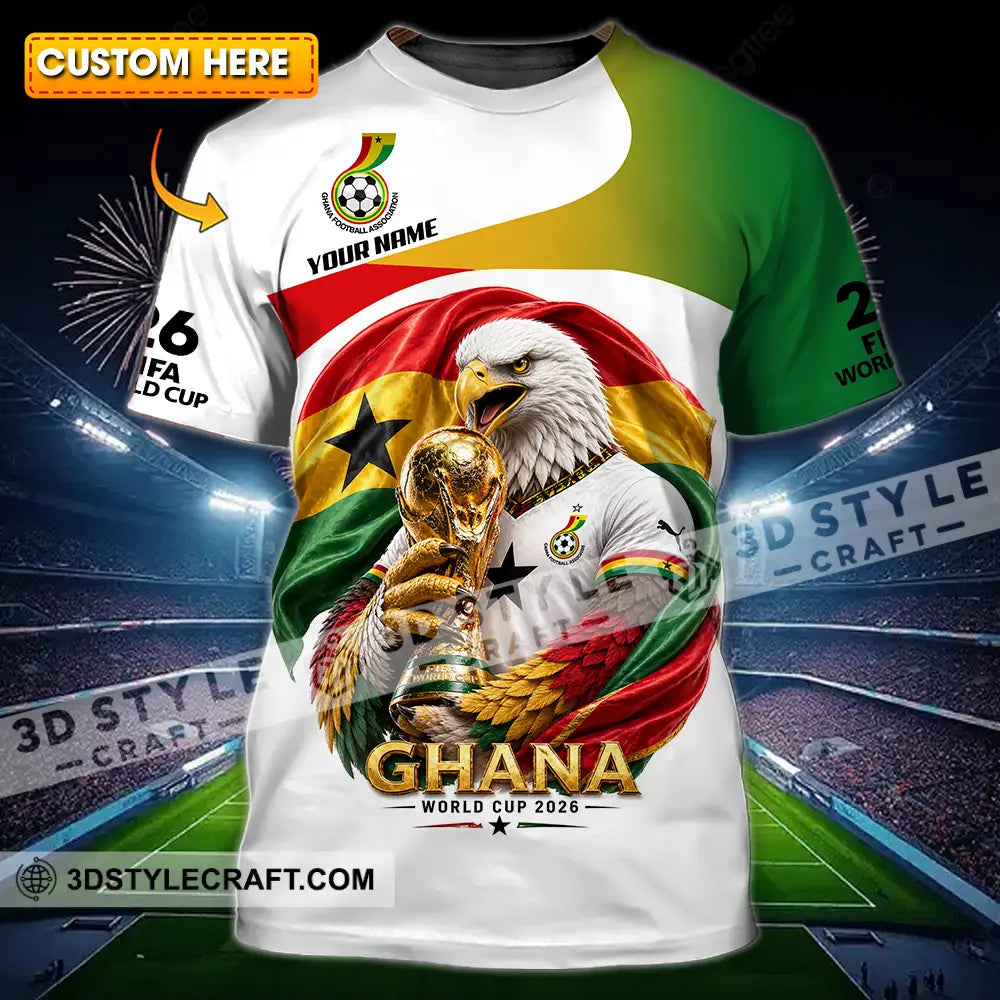 Unisex Shirt - Custom Ghana World Cup 2026 3D Shirt - T-shirt