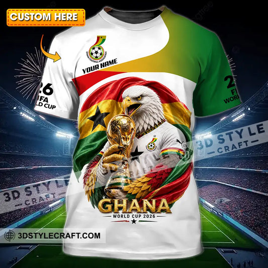 Unisex Shirt - Custom Ghana World Cup 2026 3D Shirt - T-shirt