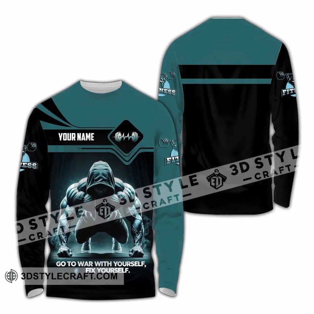 Unisex Shirt - Custom Go To War With Yourself Fix Yourself 3D Shirt Long Sleeve Shirt / S T-shirt
