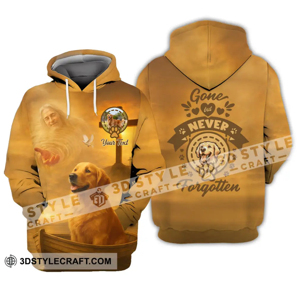 Unisex Shirt - Custom Golden Retriever Gone But Never Forgotten Shirt Hoodie / S T-shirt