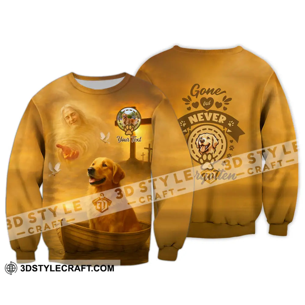 Unisex Shirt - Custom Golden Retriever Gone But Never Forgotten Shirt Long Sleeve / S T-shirt