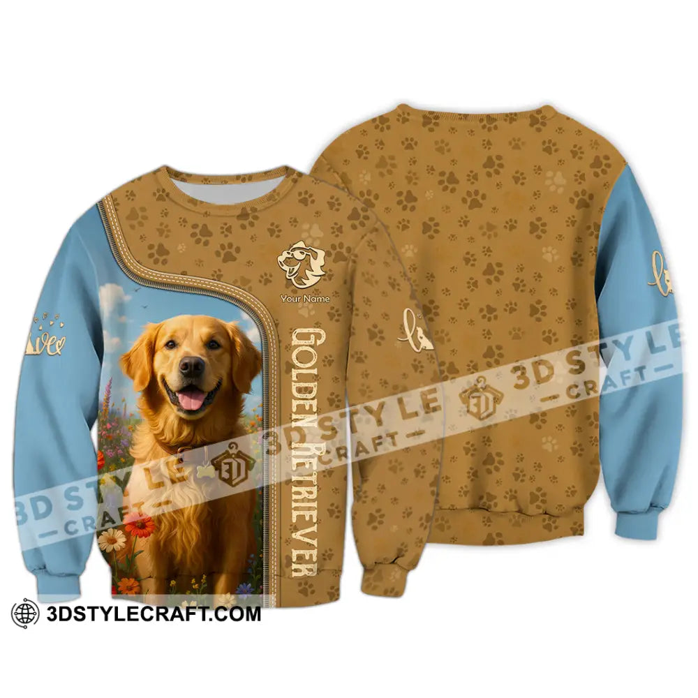 Unisex Shirt - Custom Golden Retriever Shirt Long Sleeve / S T-shirt