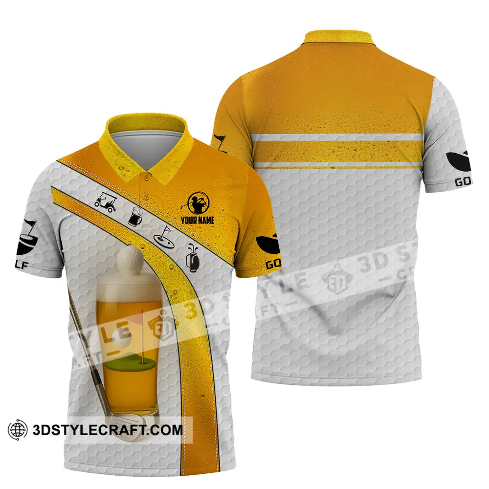 Unisex Shirt - Custom Golf And Beer Shirt Polo Shirt / S T-shirt