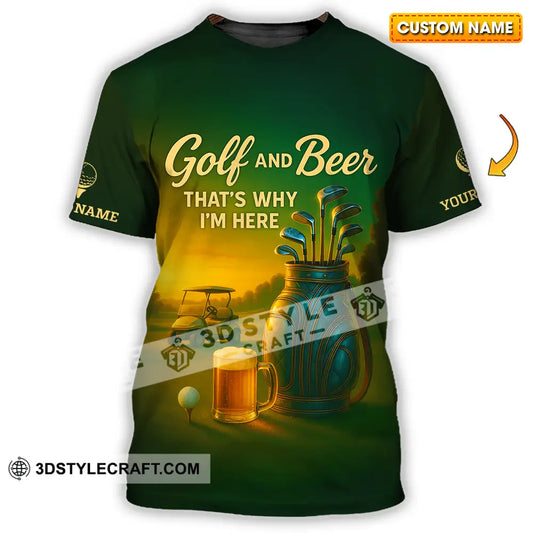 Unisex Shirt - Custom Golf And Beer Shirt T-shirt