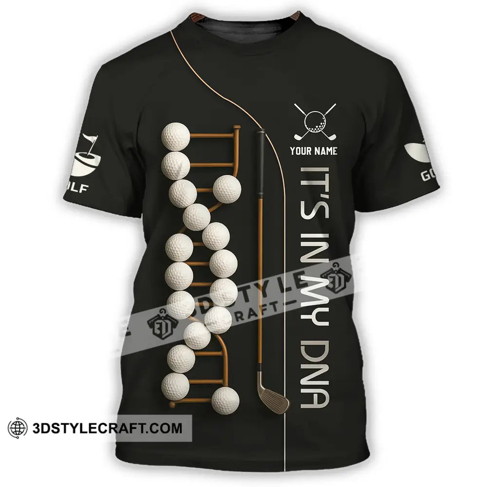 Unisex Shirt - Custom Golf In My DNA Shirt T-Shirt / S T-shirt