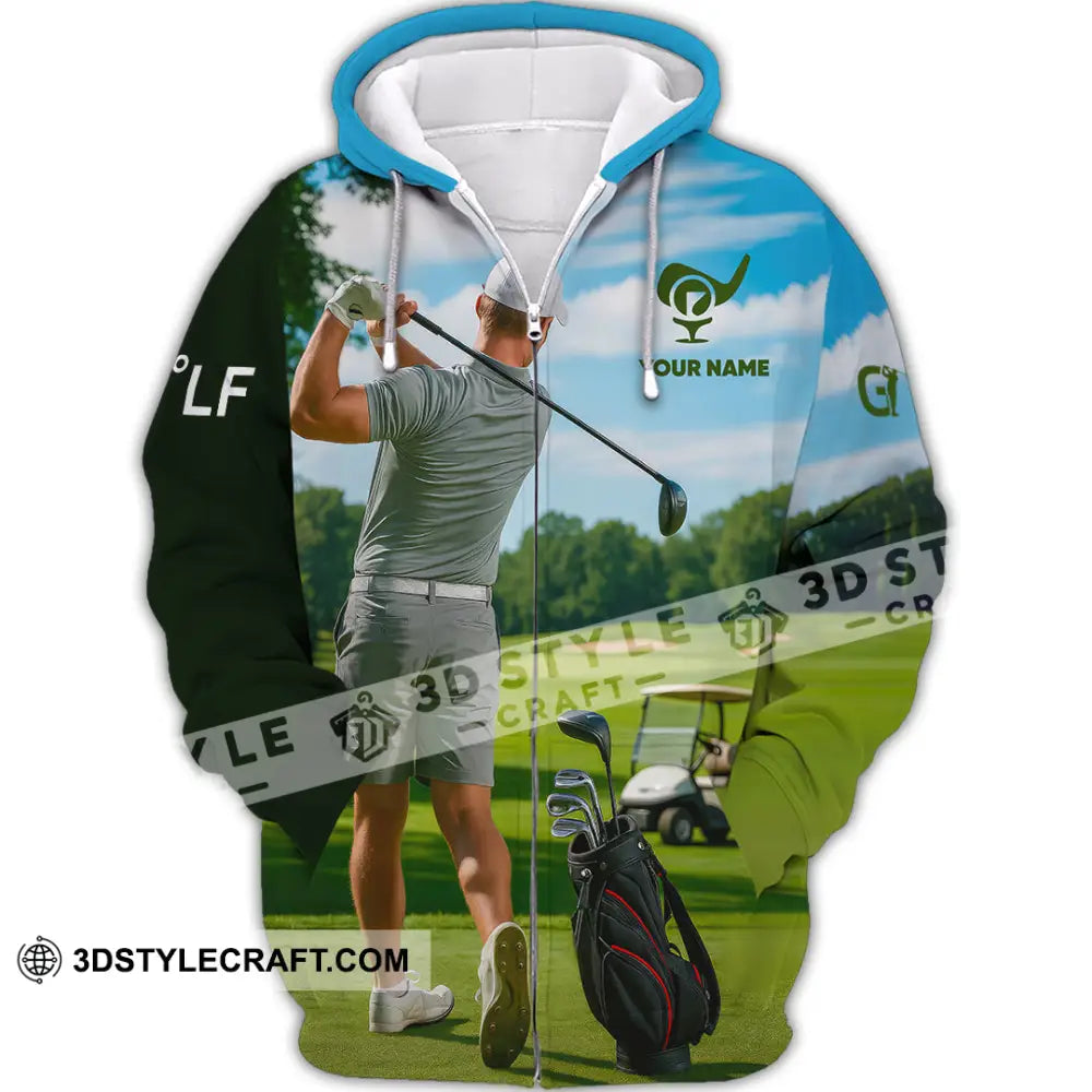Unisex Shirt - Custom Golf Man Shirt Zipper Hoodie / S T-shirt