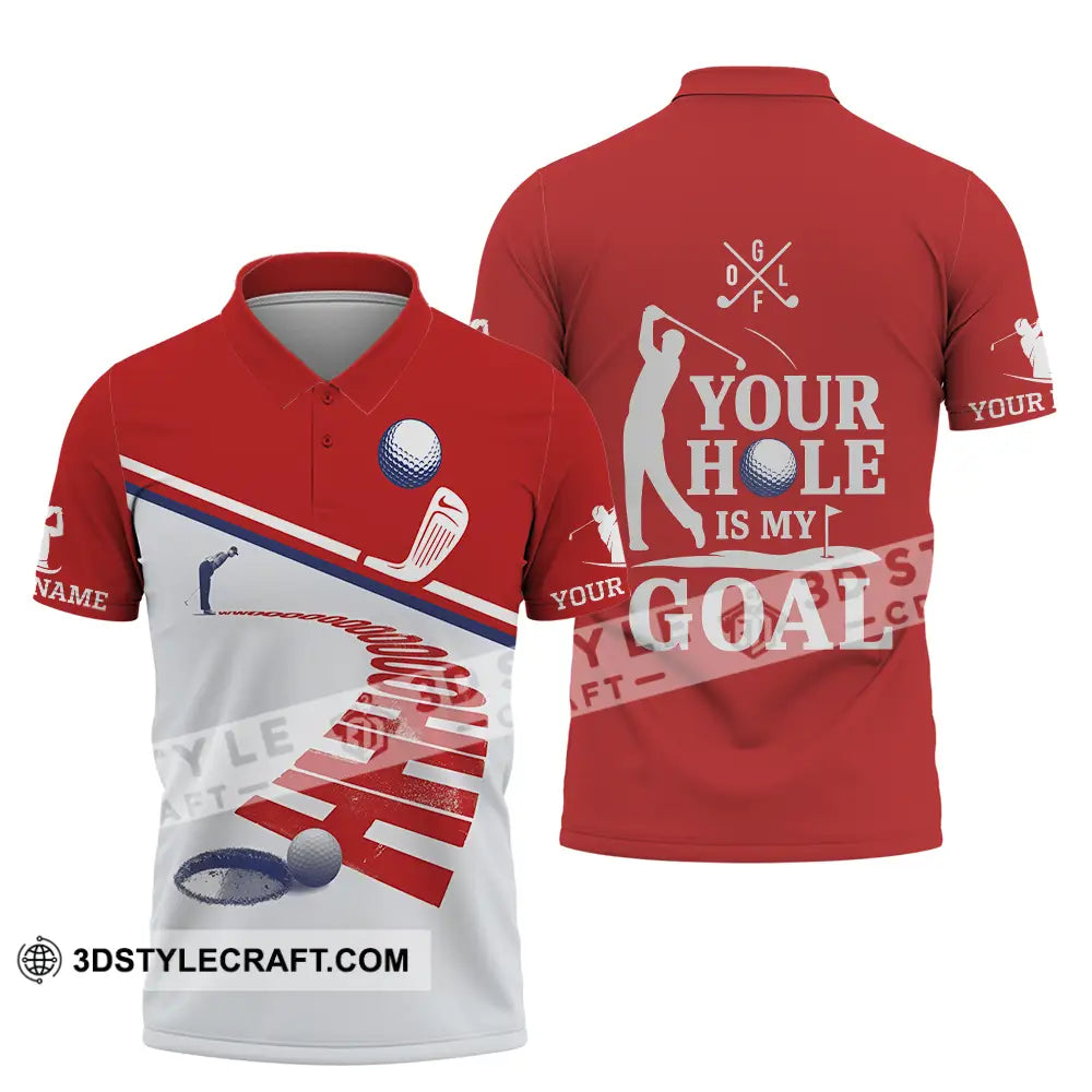 Unisex Shirt - Custom Golf Your Hole Is My Goal Shirt Polo Shirt / S T-shirt