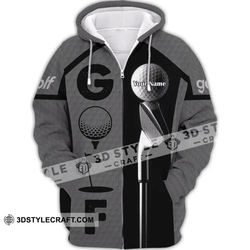 Unisex Shirt - Custom Golf Shirt Zipper Hoodie / S T-shirt