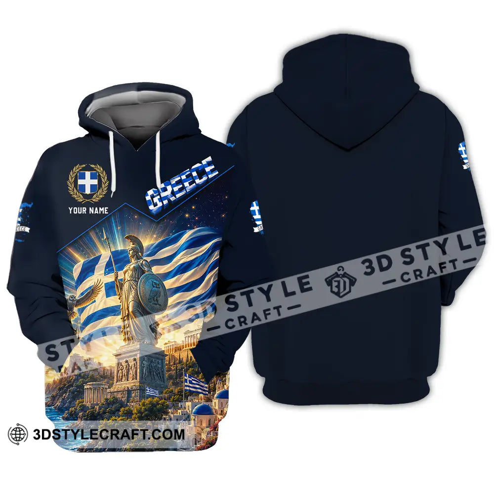 Unisex Shirt - Custom Greece Shirt - Hoodie / S - T-shirt