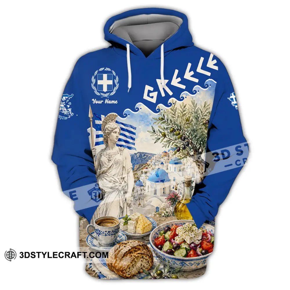 Unisex Shirt - Custom Greece Shirt - Hoodie / S - T-shirt